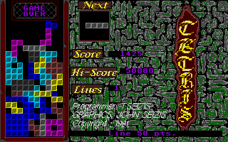 Tetris atari screenshot